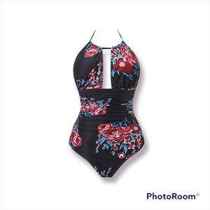 Women’s one piece floral swimsuit